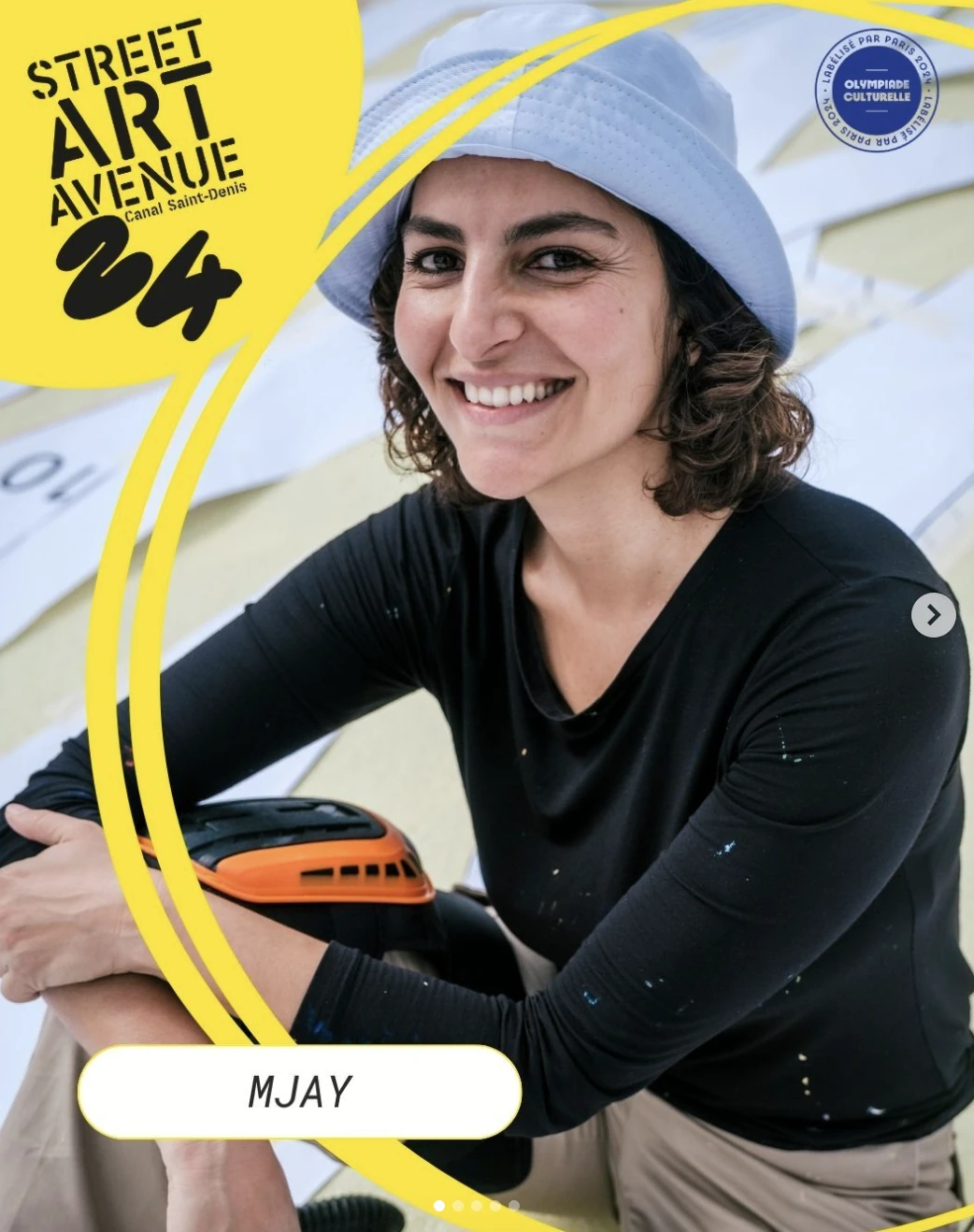 Portrait de l’artiste MJAY pour la Street Art Avenue de Saint-Denis.