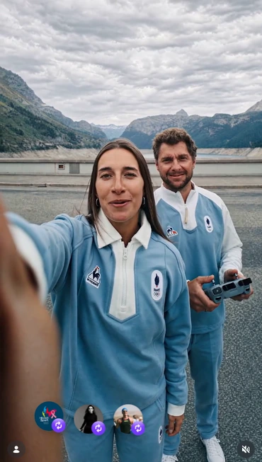 Capture du contenu EDF lié au partenariat avec les Jeux d’hiver Alpes 2030.