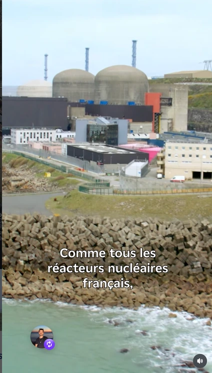 Capture d’un contenu pédagogique EDF sur les réacteurs nucléaires français.