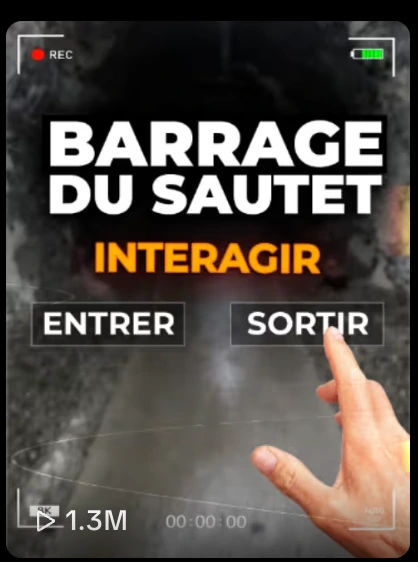 Vignette TikTok EDF sur les coulisses du barrage du Sautet.